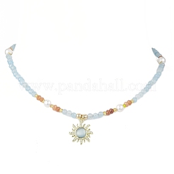 Комплекты украшений из белого нефрита&nbsp;SJEW-JS01338-01