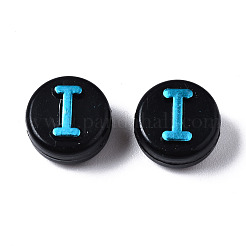 Непрозрачные черные акриловые бусины&nbsp;MACR-Q242-009B