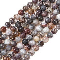 Природные Ботсвана агат бисер нитей&nbsp;G-G453-B01-8mm