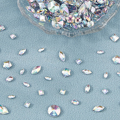 Акриловый кабошоны со стразами&nbsp;DIY-WH20007-239B