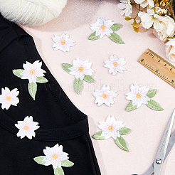 20 шт. 2 стиля цветочной вышивки тканью пришивные аппликации&nbsp;PATC-FH0001-20