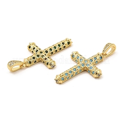 Латунные микро проложить кубического циркония подвески&nbsp;KK-E051-01G