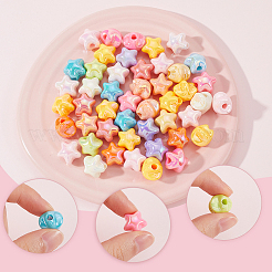 60 шт. переливающиеся акриловые бусины с УФ-покрытием&nbsp;MACR-SC0001-52