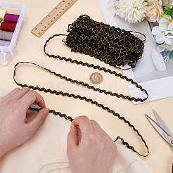 15 ярд полиэстерового кружева для отделки шитья&nbsp;OCOR-WH0070-174