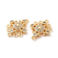 Звенья для люстры из латуни с микропаве и кубическим цирконием&nbsp;KK-F860-35G