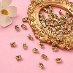 Сплавочные овальные бусины тибетского стиля &nbsp;PALLOY-YW0001-74