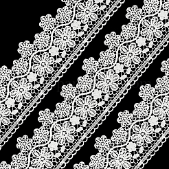 6м полиэстеровая ткань кружевная отделка&nbsp;DIY-CY0001-64B