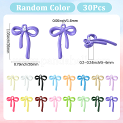 30 шт. подвески из сплава с покрытием из распылительной краски и искусственного жемчуга ABS&nbsp;FIND-SC0019-57