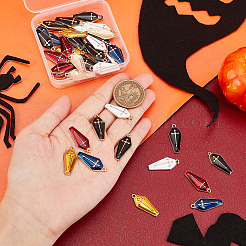 48 шт. подвеска из двухцветного сплава с эмалью&nbsp;ENAM-GA0001-03