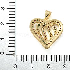 Латунные микро проложить кубического циркония подвески&nbsp;KK-M319-23G-03