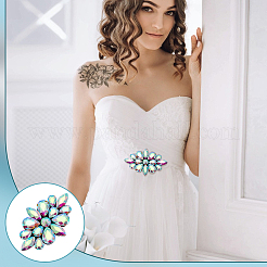 2 шт. Цветочные стеклянные стразы аксессуары для костюма&nbsp;FIND-FG0004-81C