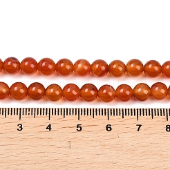 Натуральный красный агат бисер нитей&nbsp;G-B171-B03-6mm