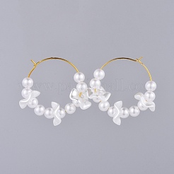 Серьги с обручами из акрила&nbsp;EJEW-JE03477