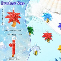 6шт 6 цвета прозрачные стеклянные подвески&nbsp;GLAA-CJ0002-82