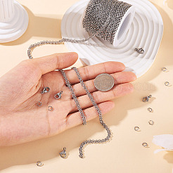 Наборы для изготовления браслетов/ожерельев из нержавеющей стали 304 своими руками&nbsp;DIY-TA0011-27A