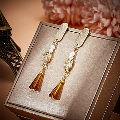 20 шт. латунные серьги-гвоздики&nbsp;KK-BC0008-58