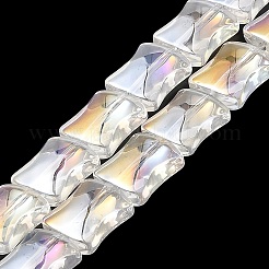 Стеклянные бусины с гальваническим покрытием &nbsp;EGLA-H103-01M