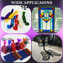 160 шт. 8 цвета квадратная упаковка для конфет из полипропилена&nbsp;DIY-WH20055-017B