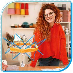 Моталки для пряжи из нержавеющей стали для вязания&nbsp;TOOL-WH0136-183