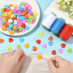 1 пакетик 2-х дырочных пуговиц из смолы&nbsp;BUTT-SP0001-19B