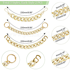 6 шт. 3 стиля АБС-пластик и акрил подвеска-цепочка для обуви&nbsp;DIY-PH0008-57