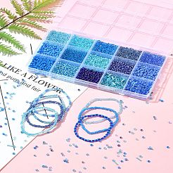 150 г 15 вида стеклянных бусин с краской для выпечки&nbsp;SEED-FS0001-31A