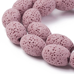 Бусы из натуральной лавы&nbsp;G-F671-03A-08