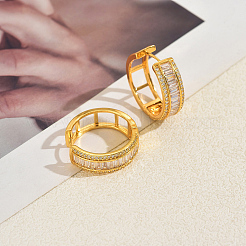 Латунные серьги обруча&nbsp;KZ9800