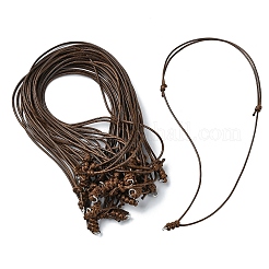 Корейский вощеный полиэстеровый шнур регулируемое ожерелье изготовление&nbsp;NJEW-YW00001