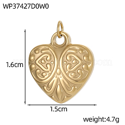 Подвески из нержавеющей стали 304&nbsp;STAS-OY010-37G