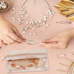 1 шт. прямоугольные полиэстеровые косметички на молнии&nbsp;AJEW-LP0004-06