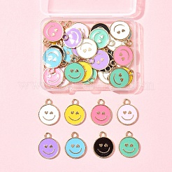 40шт 8 цвета сплава эмалевые подвески&nbsp;ENAM-FS0002-06