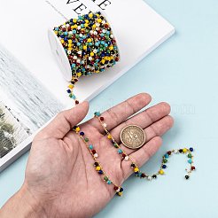 3.28 фут ручной работы из бисера цепочки из стекла&nbsp;X-AJEW-P061-A03