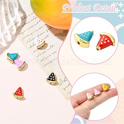 6 шт. 6-цветные латунные бусины для покрытия стойки&nbsp;KK-CJ0002-60