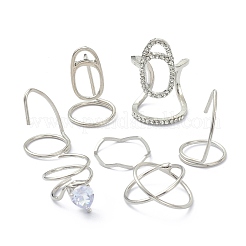 7 шт. Сплава кольца для ногтей&nbsp;RJEW-D114-01P