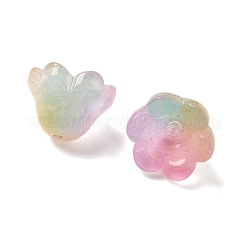 Прозрачные шапочки из стеклянных бусин&nbsp;GLAA-B028-01H