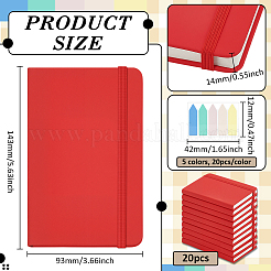 20 блокнот из искусственной кожи&nbsp;AJEW-WA0001-36B