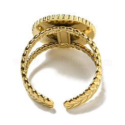 Ионное покрытие (ip) 304 нержавеющая сталь открытые манжетные кольца&nbsp;RJEW-C079-17G-01