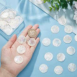 Подвески из натуральных ракушек Capiz&nbsp;SHEL-AR0001-07