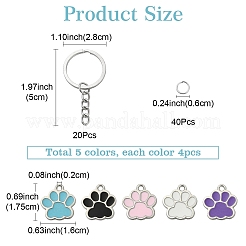 Подвески из сплава с эмалью «сделай сам»&nbsp;DIY-YW0010-02