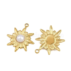 Подвески из нержавеющей стали 304 и АБС-пластика с имитацией жемчуга&nbsp;STAS-Z166-08G