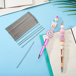 50 шт. 201 нержавеющая сталь шариковая ручка с выдвижным штифтом&nbsp;FIND-BT0001-34