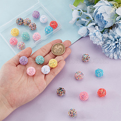 24шт 12 цвета непрозрачные акриловые бусины&nbsp;MACR-PH0001-77