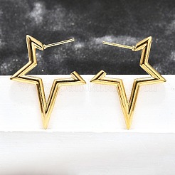 Ионное покрытие (ip) серьги-гвоздики из нержавеющей стали 304 для женщин&nbsp;STAS-D084-25G