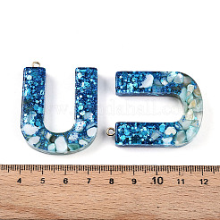 Подвески из прозрачной эпоксидной смолы&nbsp;LS-CRES-YW0002-11U