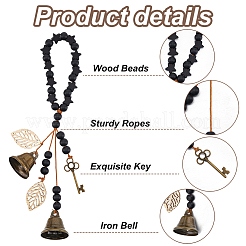 3шт деревянные бусины подвеска украшение&nbsp;HJEW-OC00042