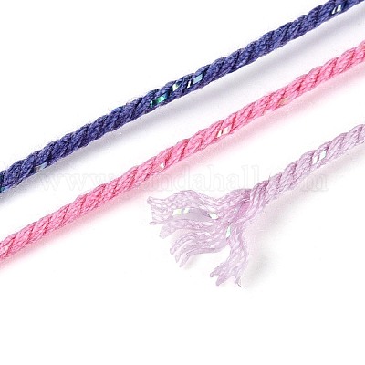 30 м окрашенный сегментный хлопковый шнур для макраме&nbsp;OCOR-T018-01O-1