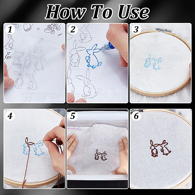 Pa бумага для переноса вышивки водорастворимая пленка&nbsp;DIY-WH0678-29-1