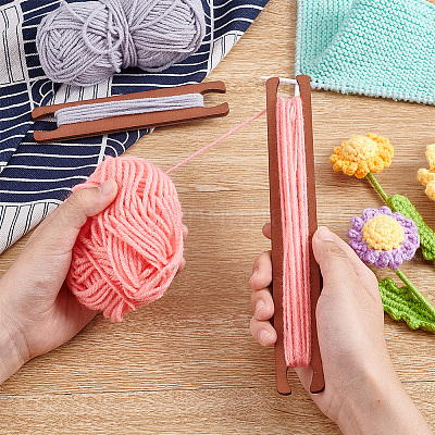 Деревянный вязальный станок&nbsp;LS-DIY-WH0496-72-1