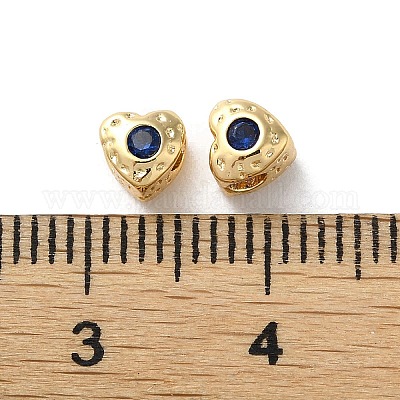 День святого Валентина латунные бусины с микропаве и кубическим цирконием&nbsp;LS-KK-P256-10G-03-1